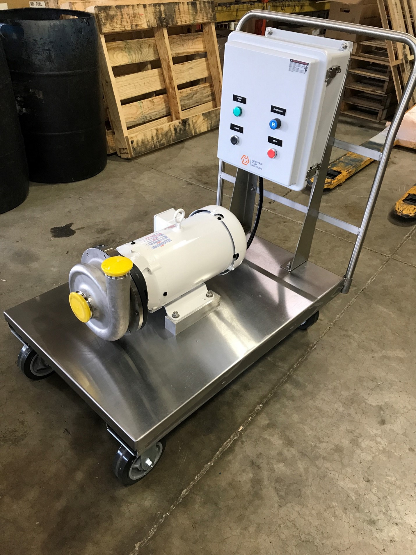 BPH Pump & Equipment Centrifugal Mobile Sanitary Cart